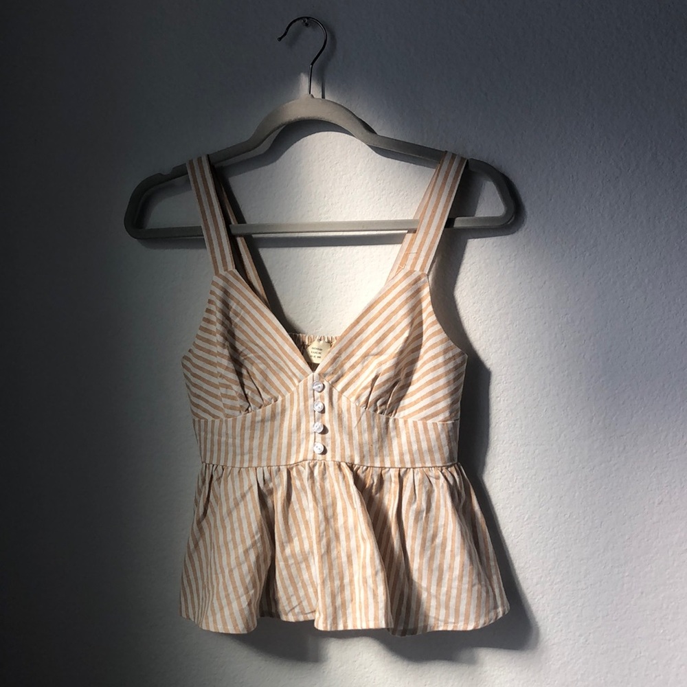 Button Detail Baby Doll Tank